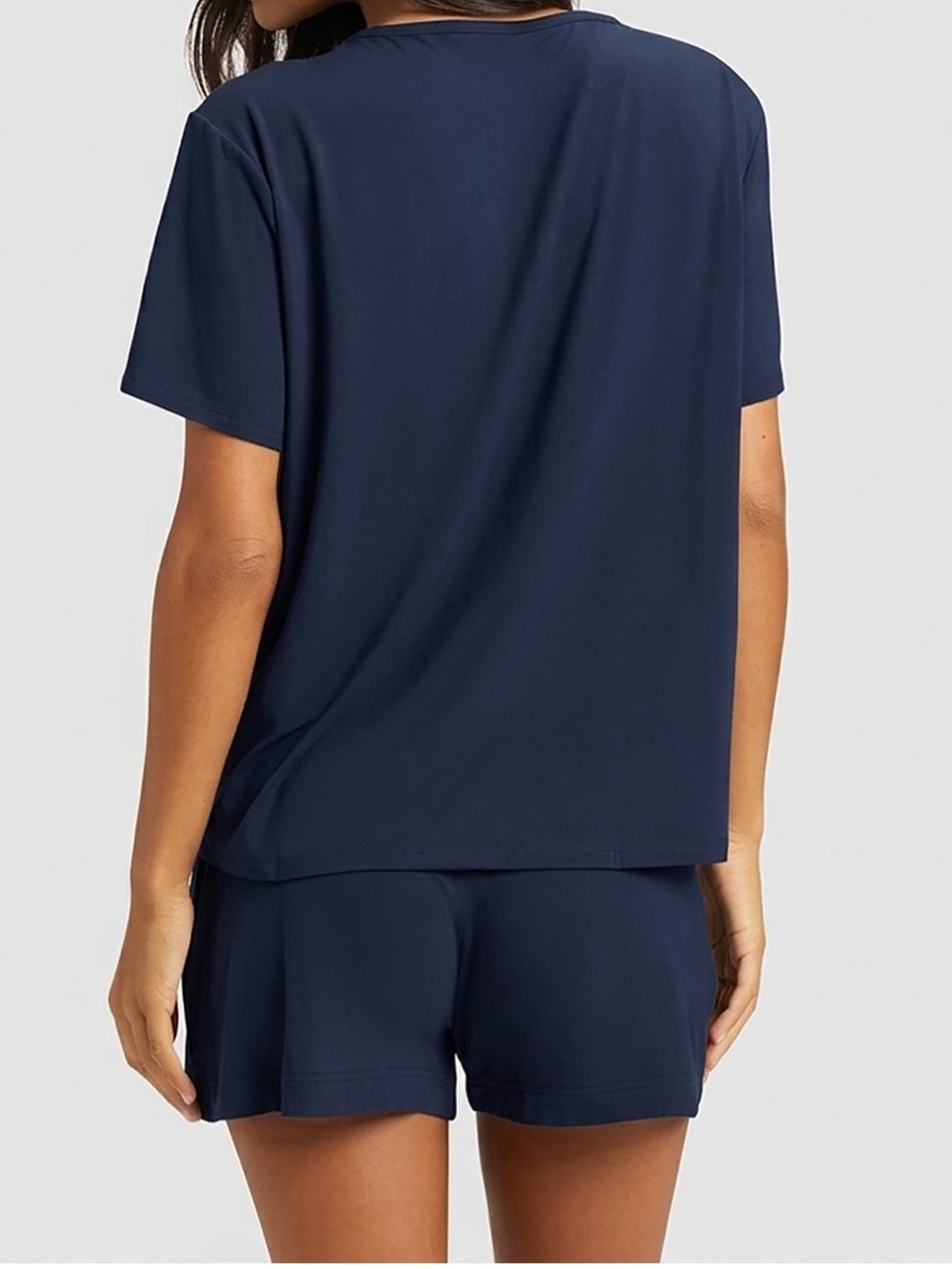 Cozy Earth Women's Bamboo Stretch-Knit Lounge Tee - Picture 7 of 9
